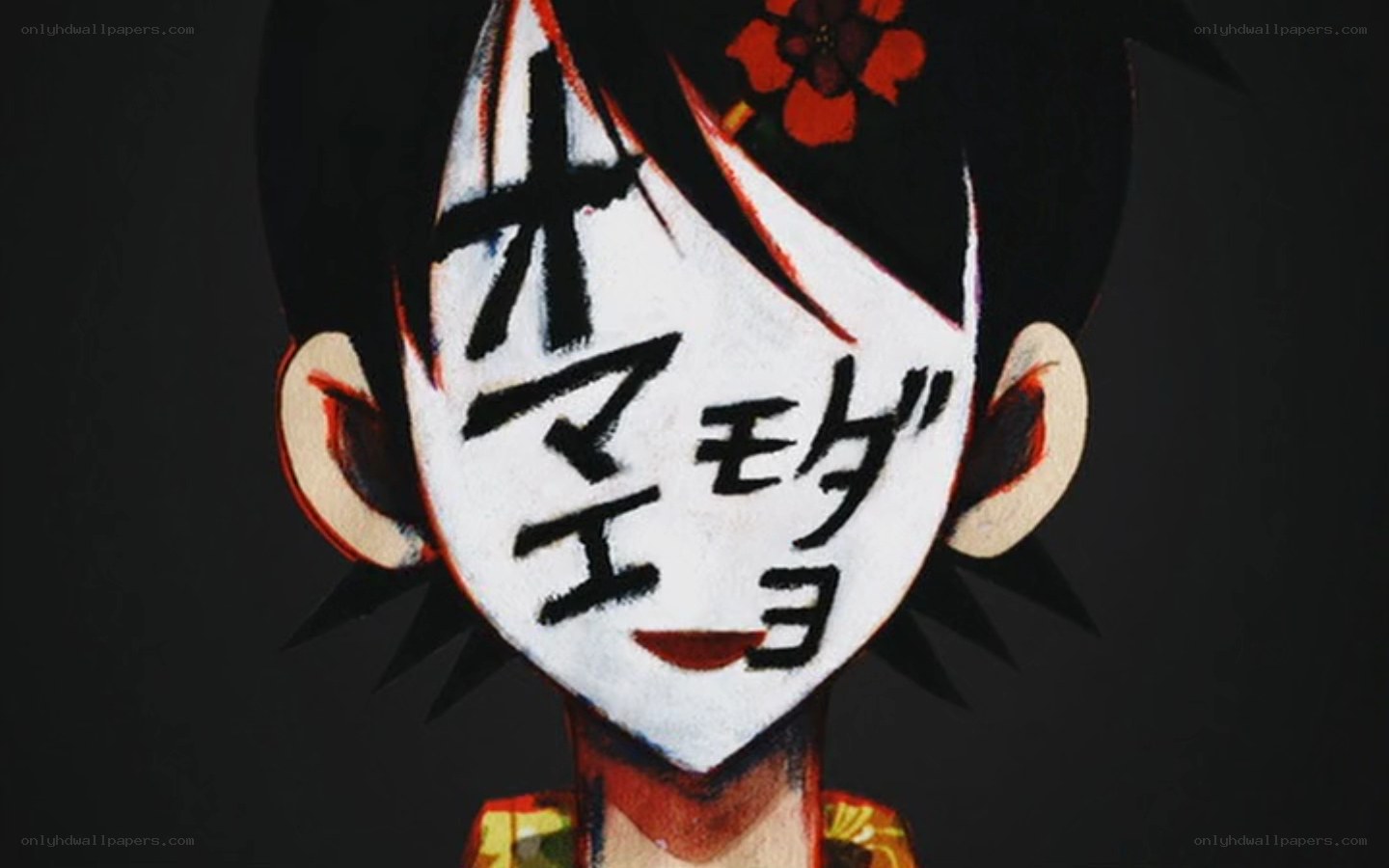 anime character with face paint