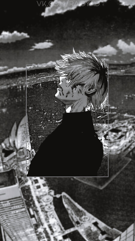 Anime Character with Face Paint — Black