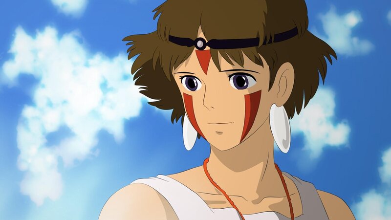 Anime Character with Face Paint — Blue, Serene