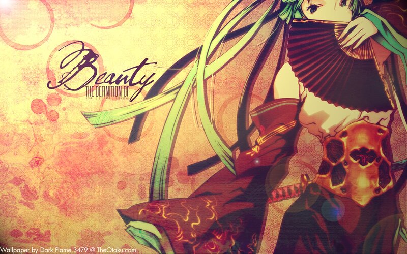 Anime Character with Fan — Yellow