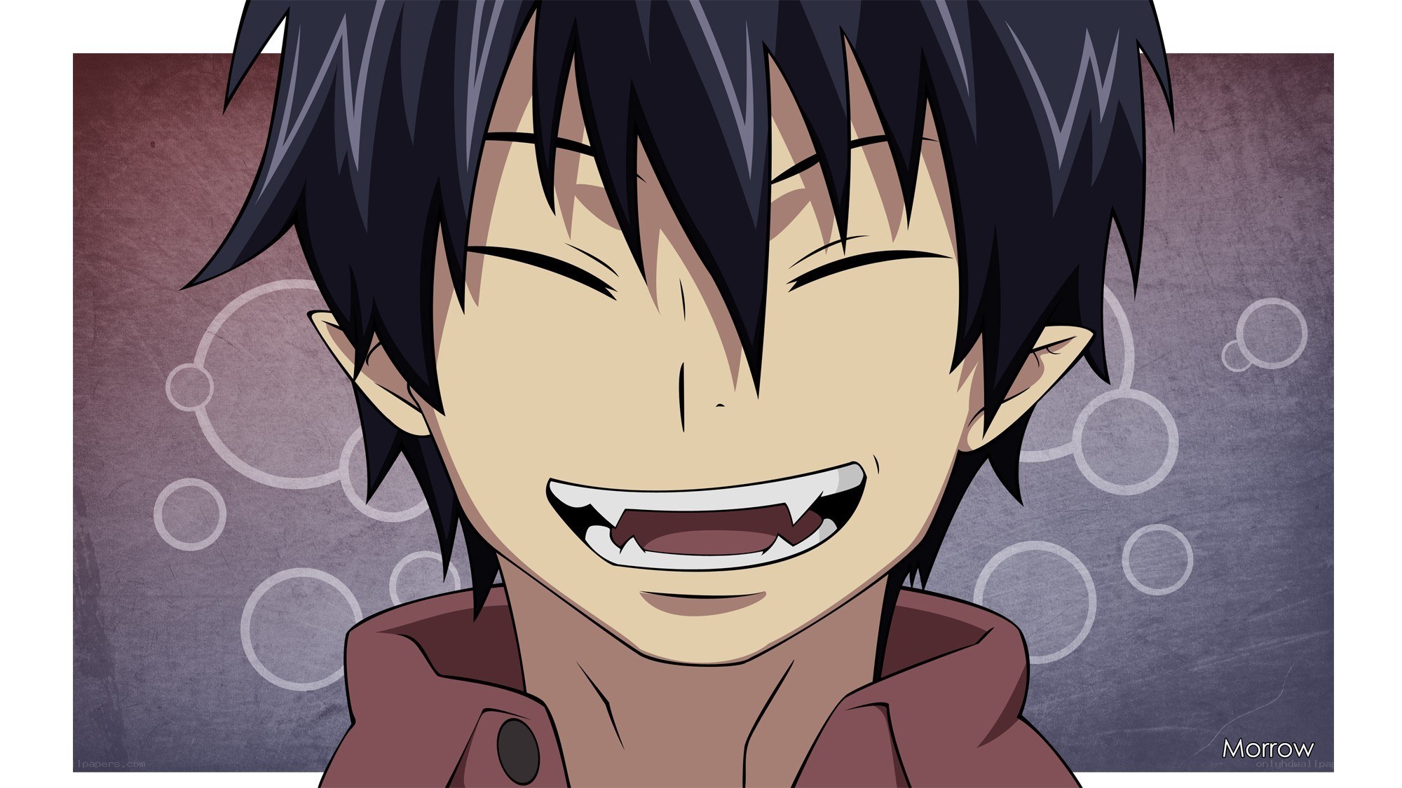 anime character with fangs