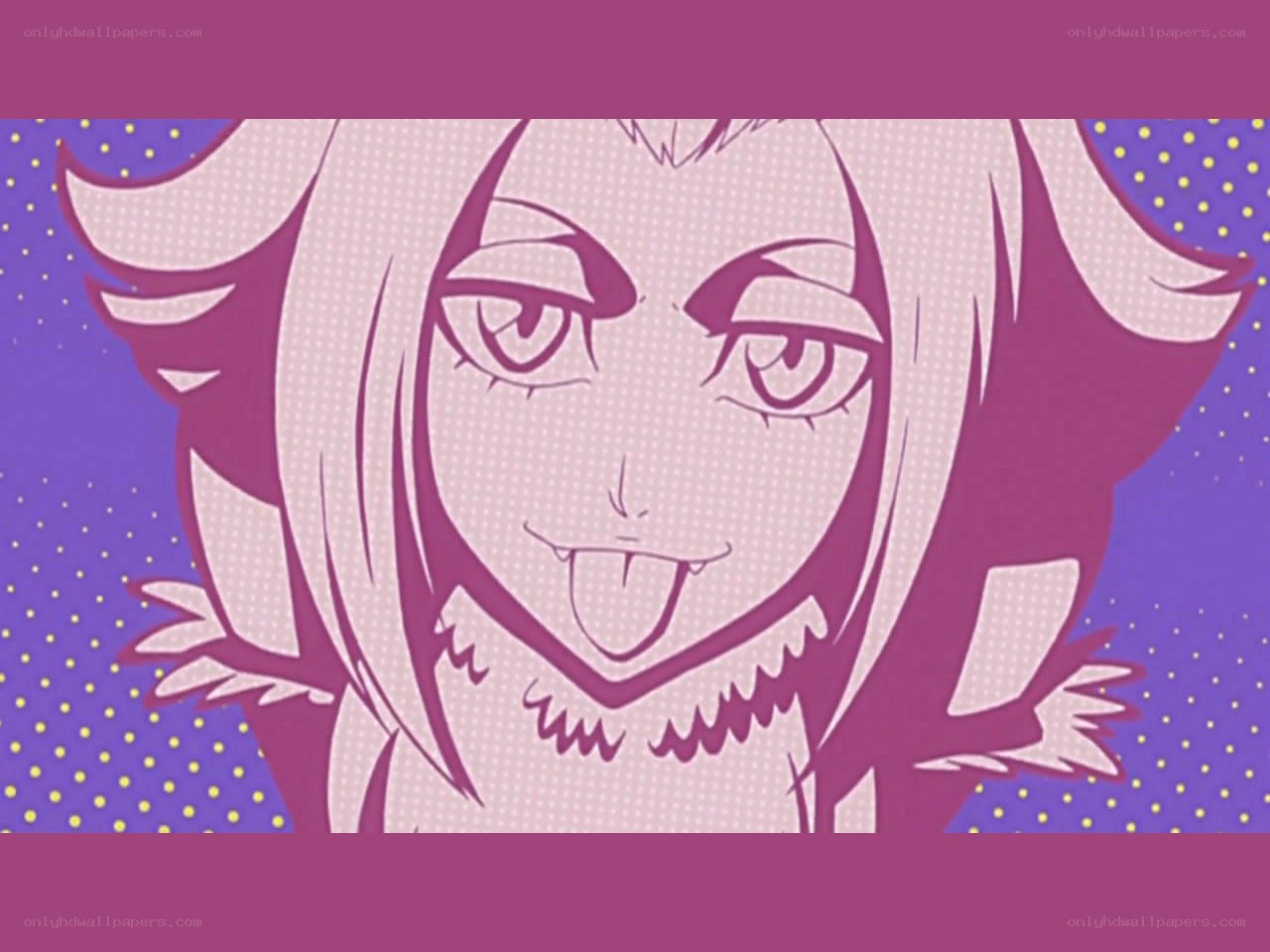anime character with fangs