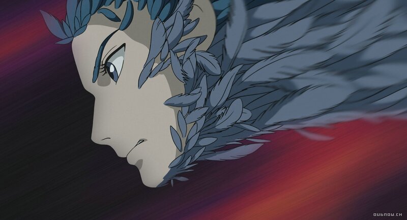 anime character with feathered hair