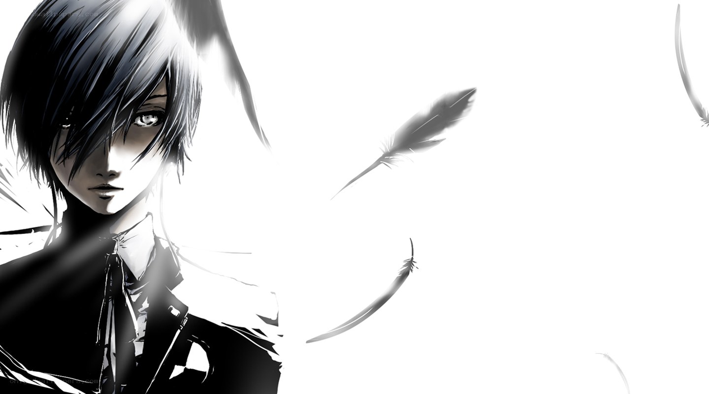 anime character with feathers