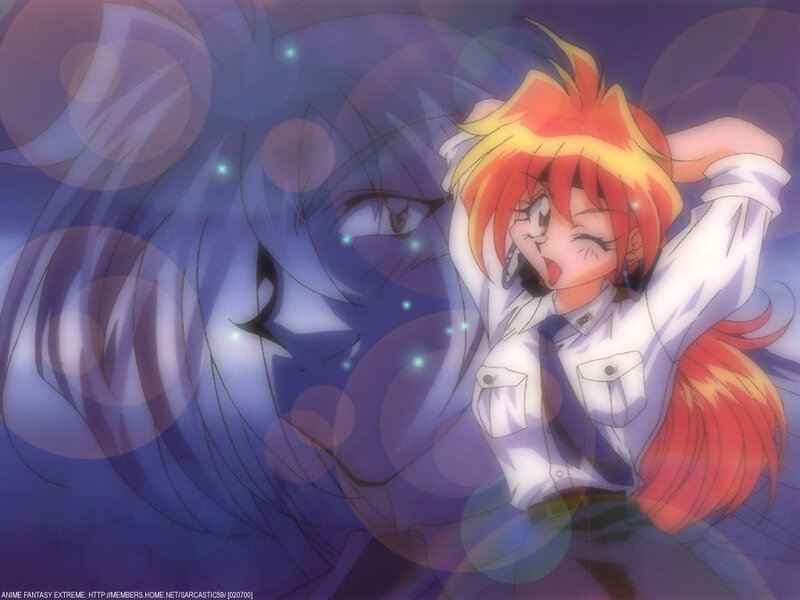 Anime character with fiery hair