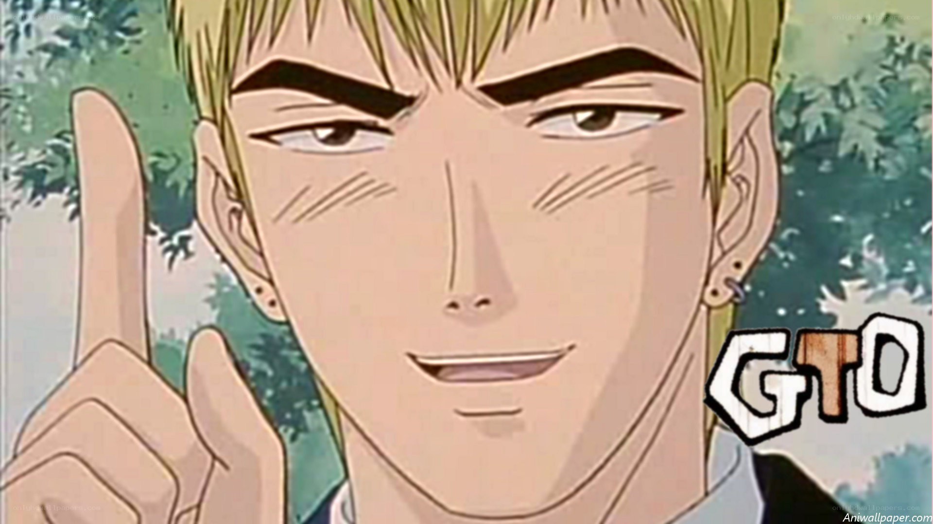 anime character with finger up