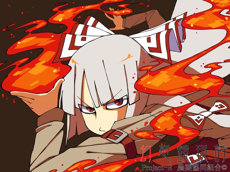 anime character with fire powers