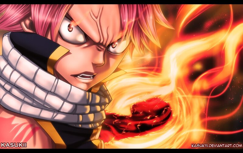 Anime Character with Fire — Red, Intense, Manga, Scarf