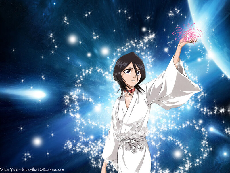anime character with fireworks