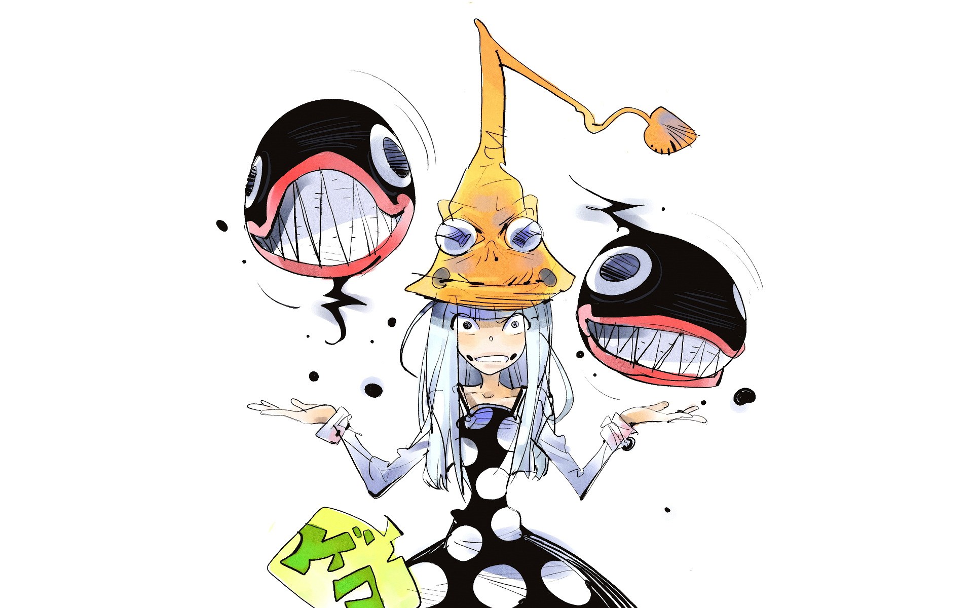 anime character with fish heads