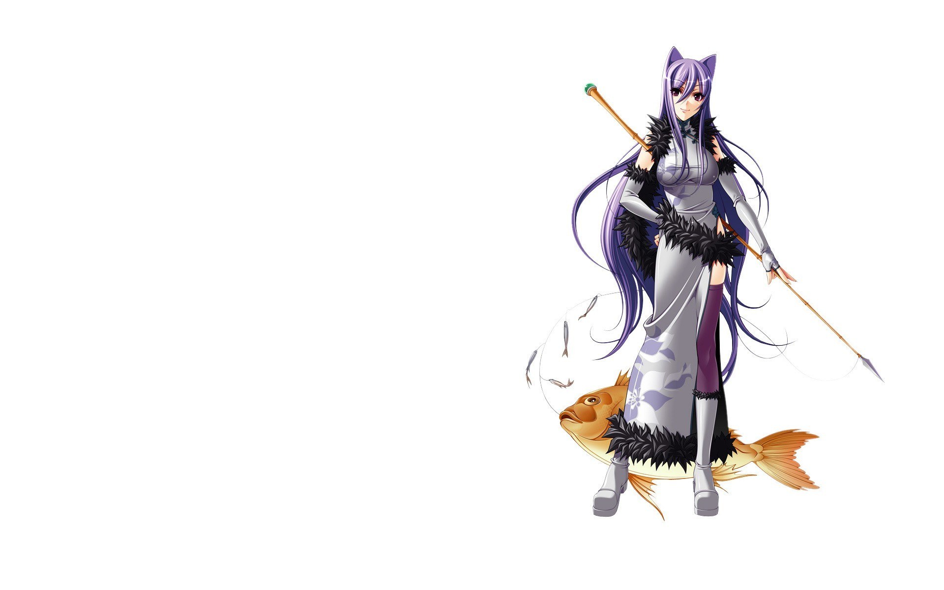 anime character with fishing rod
