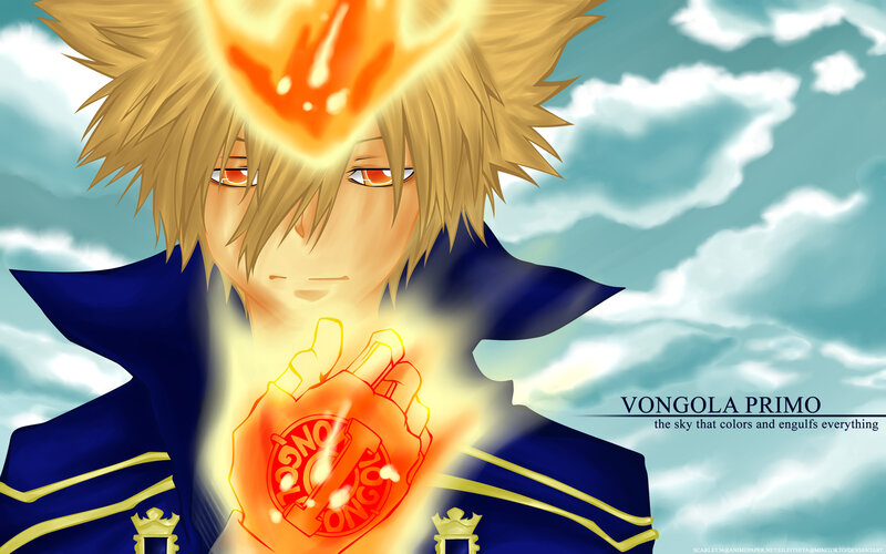 anime character with flame power