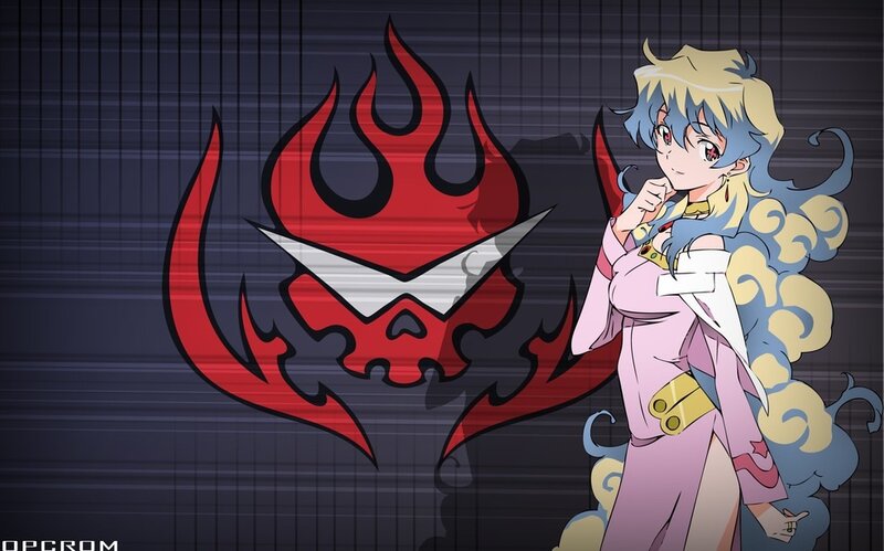 Anime Character with Flame Symbol — Red