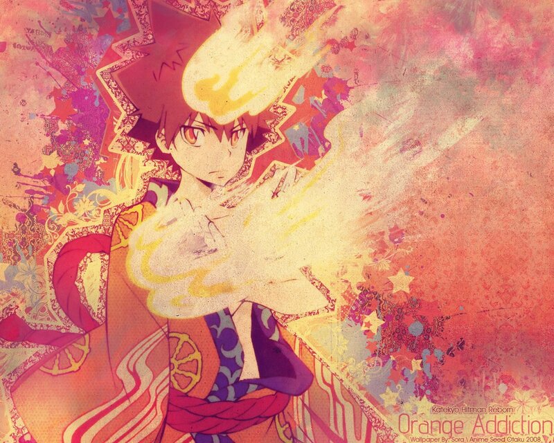Anime Character with Flames — Red, Dramatic, Fire