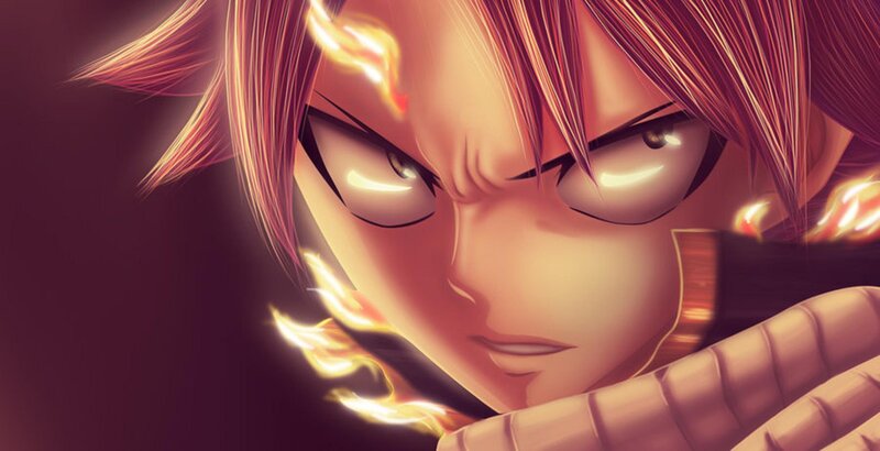 Anime Character with Flames — Red, Intense, Dramatic