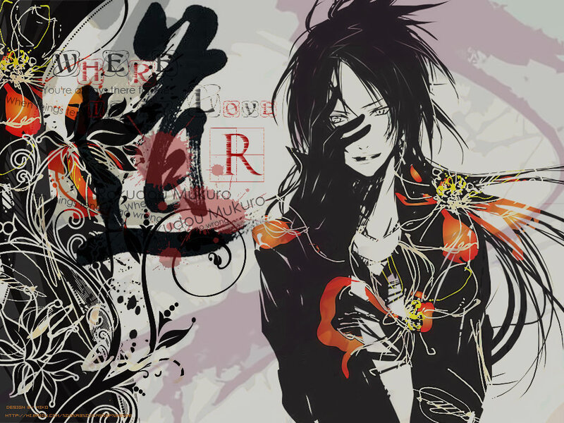 anime character with floral art