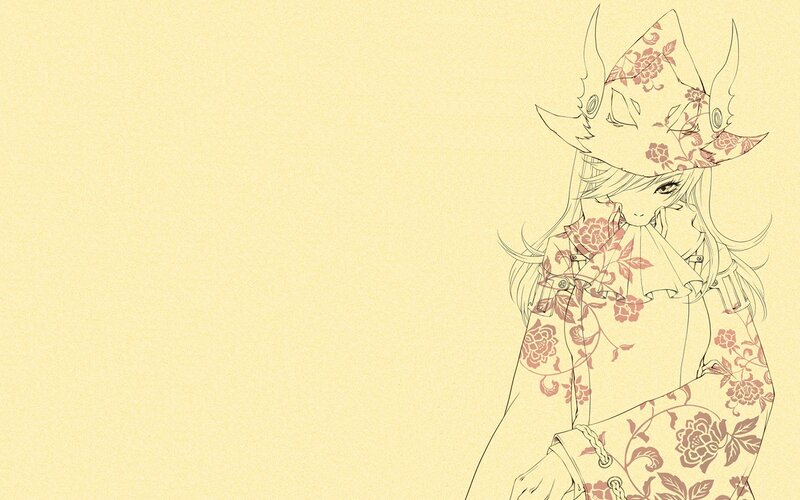 anime character with floral hat