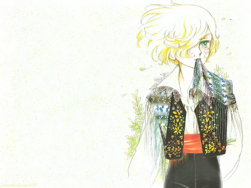 anime character with floral vest