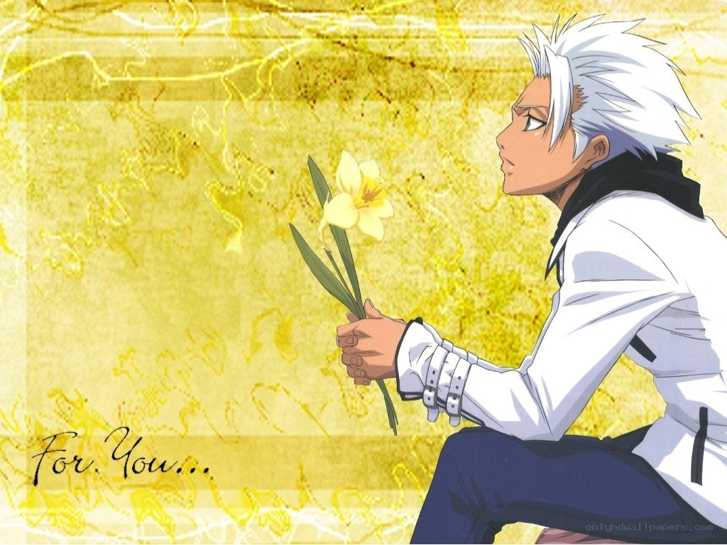 Anime character with flower