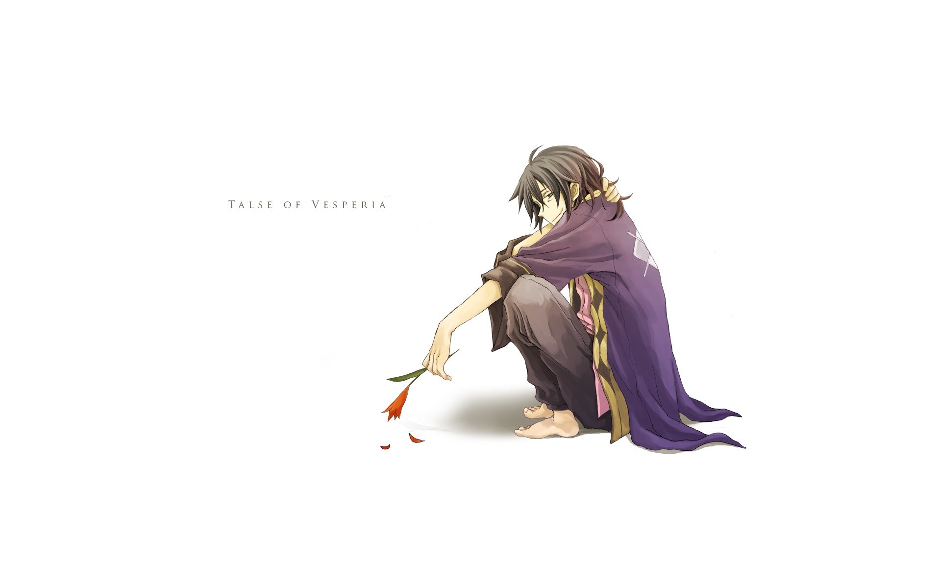 anime character with flower