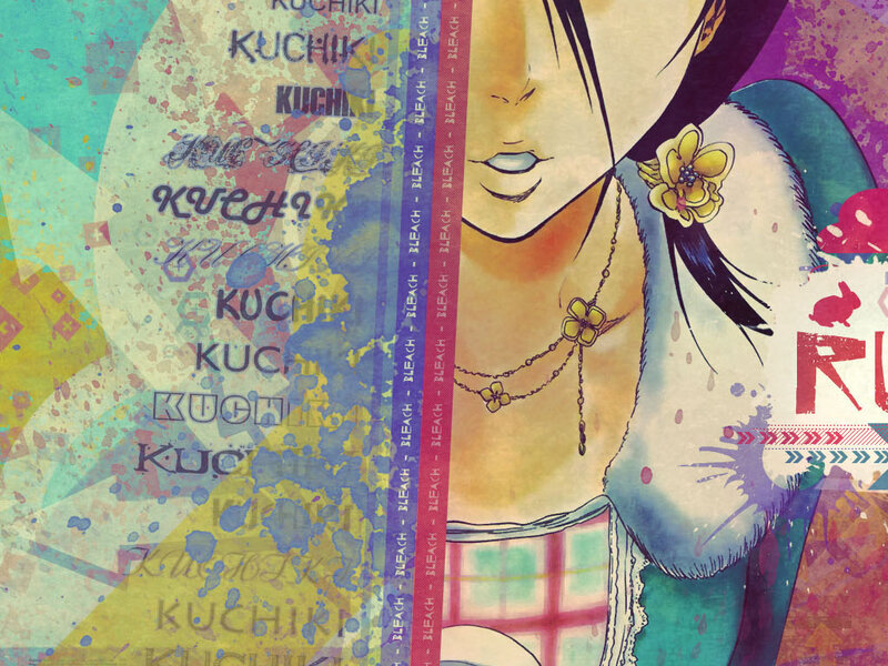 Anime Character with Flower — Blue