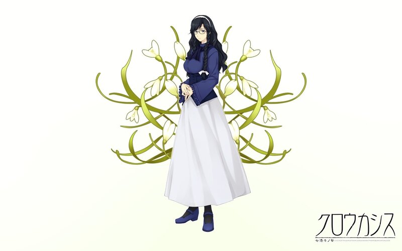 anime character with flowers