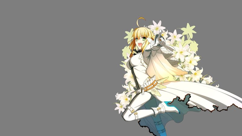 anime character with flowers
