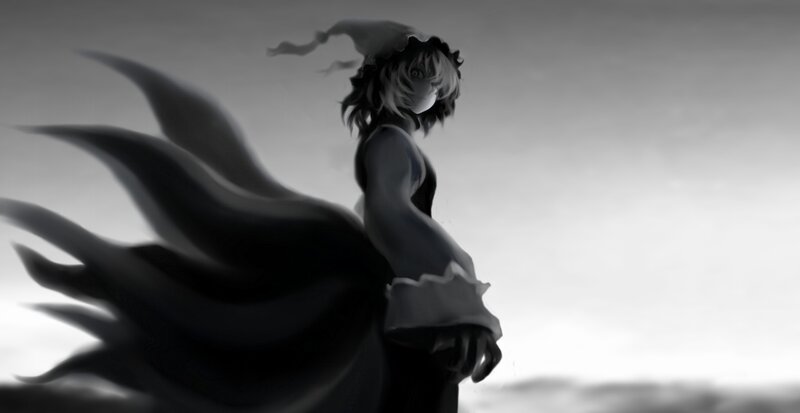 anime character with flowing cape