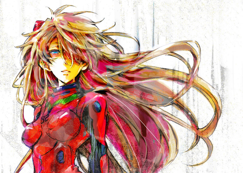 anime character with flowing hair