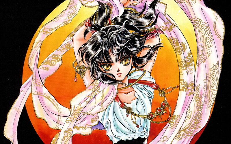 anime character with flowing scarf