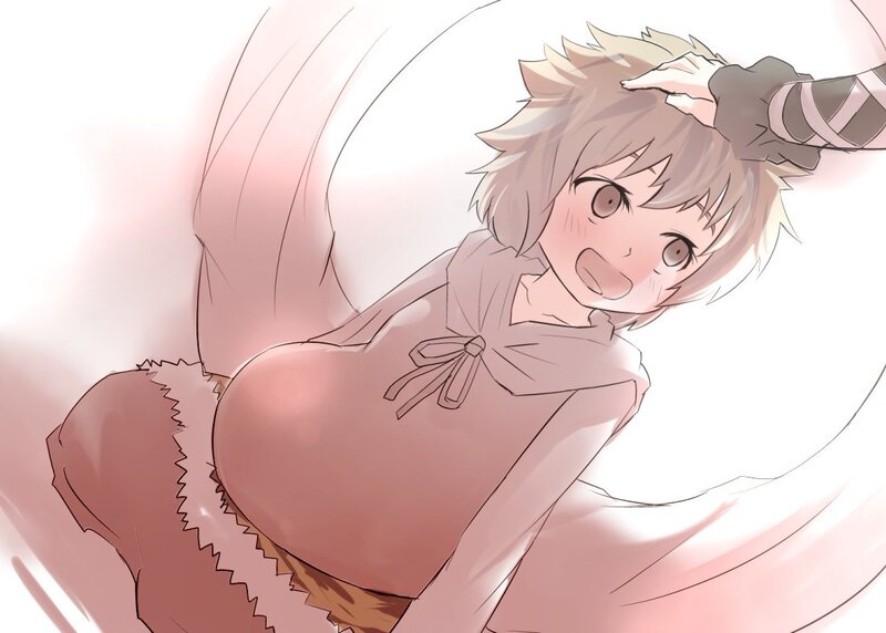 anime character with fluffy tail