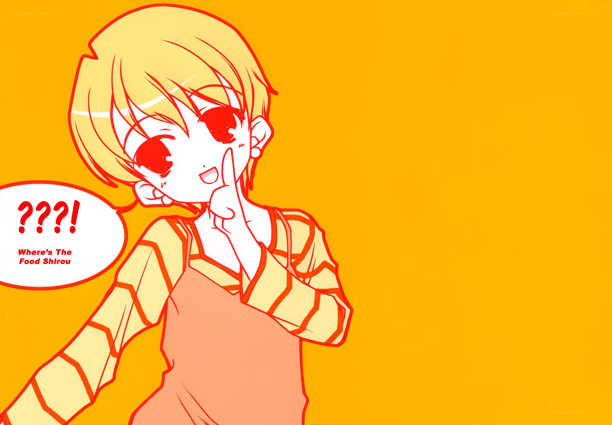 Anime character with food question