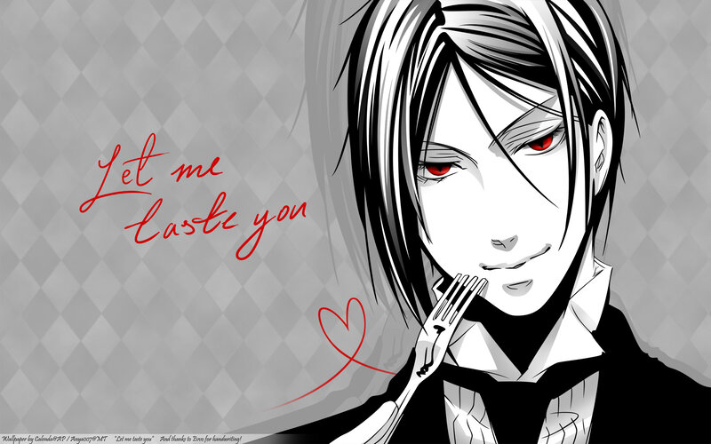 Anime Character with Fork — Black