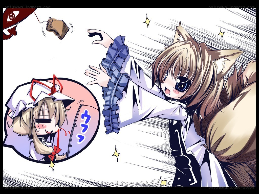 Anime character with fox ears