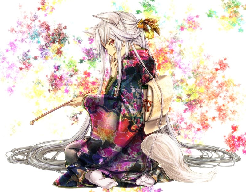 anime character with fox ears