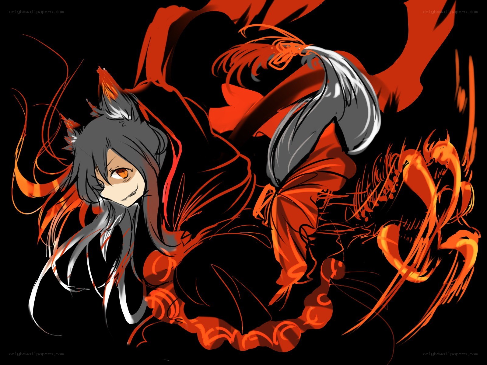 anime character with fox ears