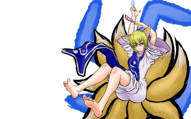anime character with fox ears
