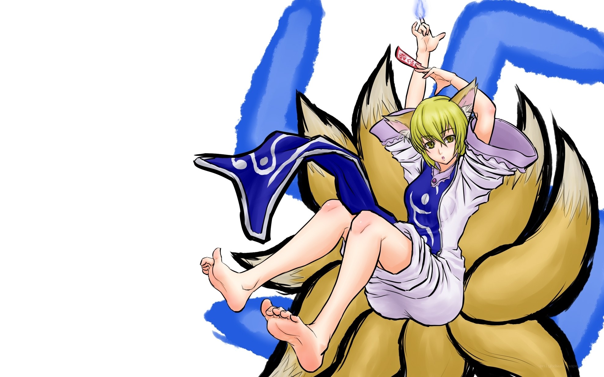 anime character with fox ears