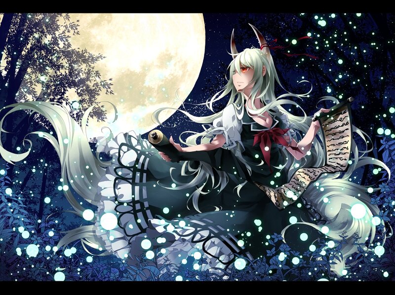 Anime Character with Fox Ears — Blue, Mystical