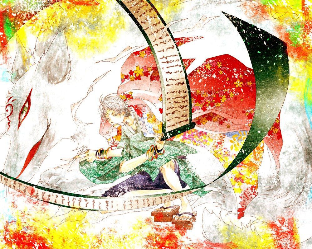Anime character with fox spirit