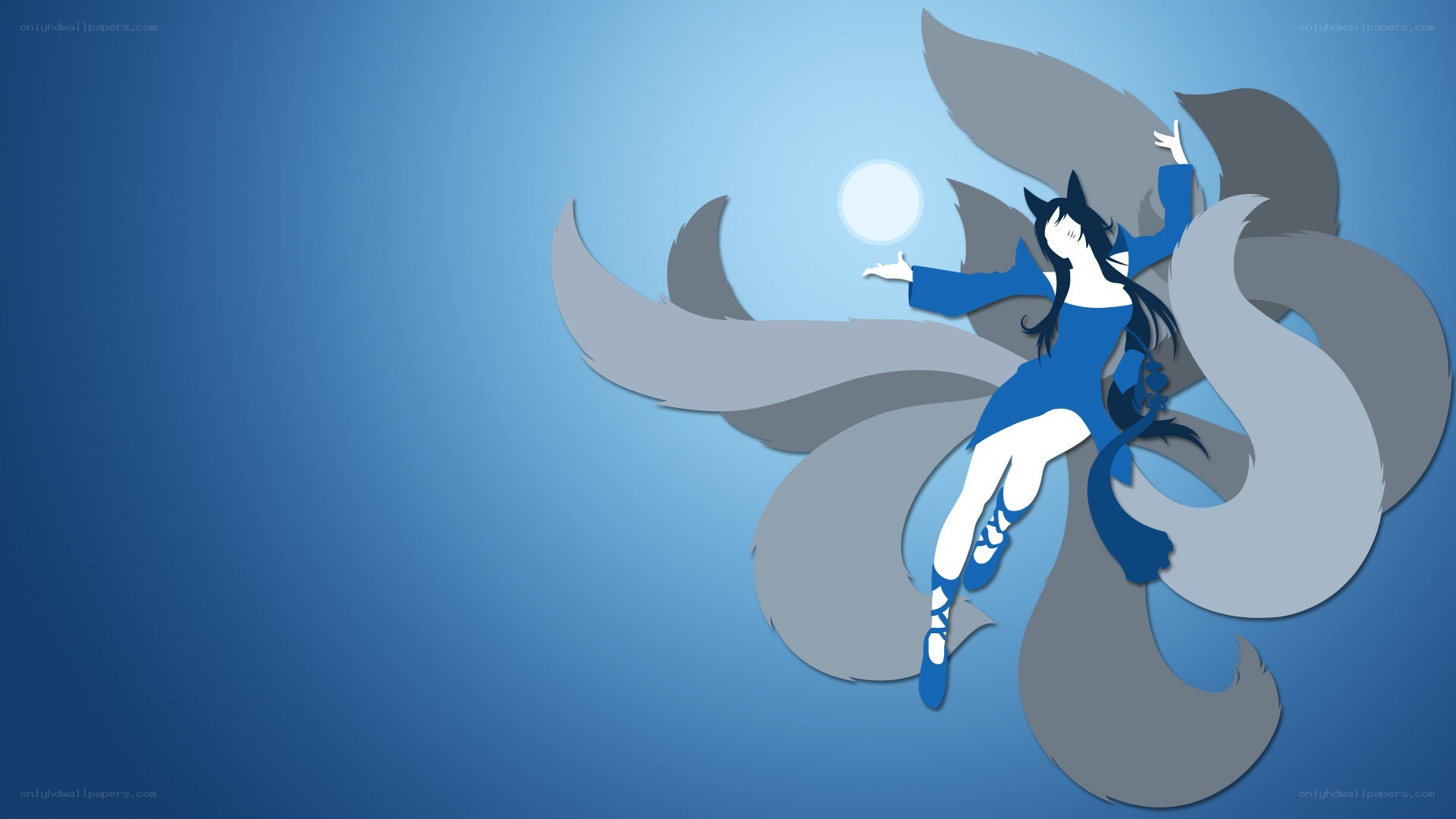 anime character with fox tails