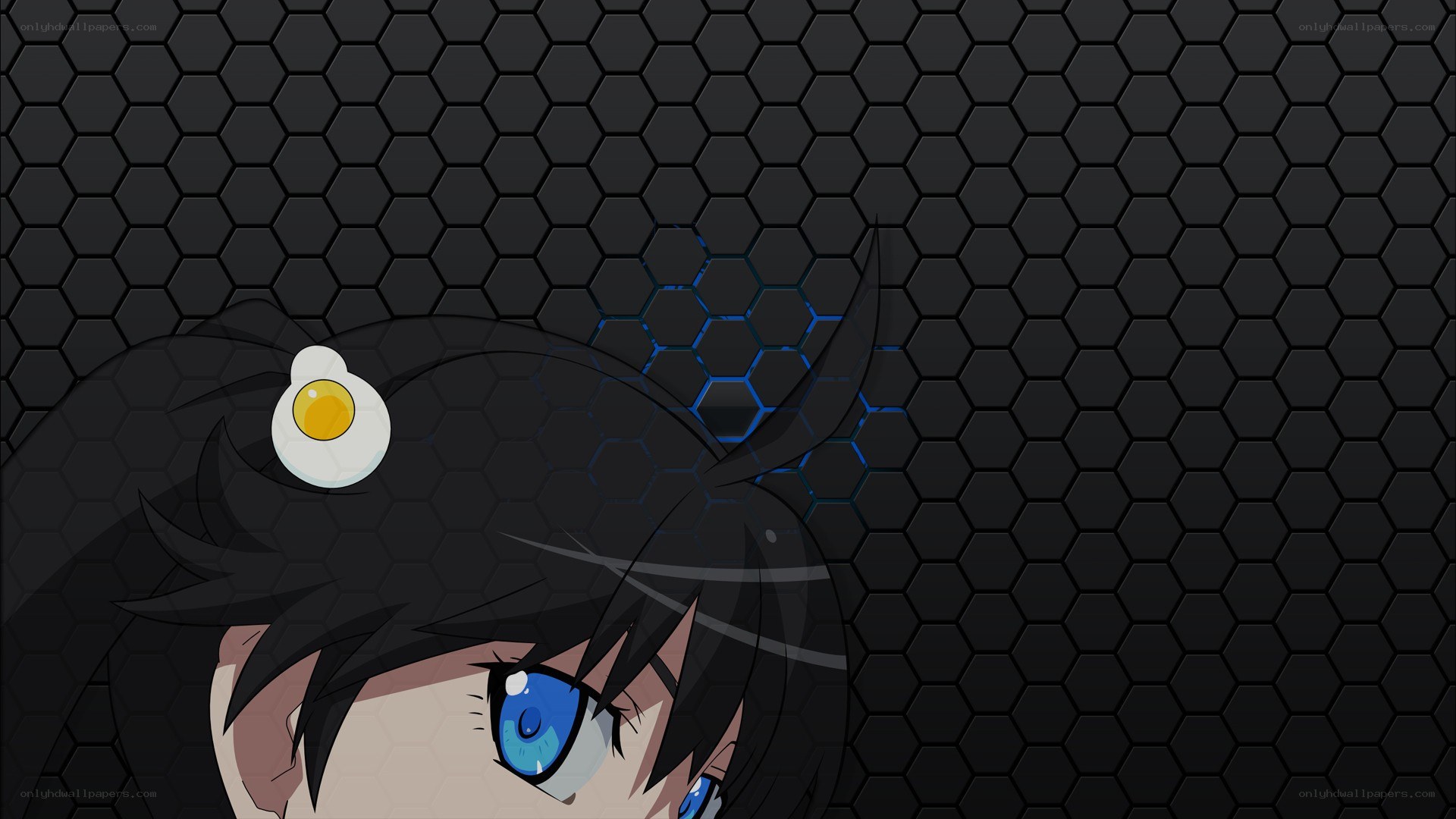 anime character with fried egg