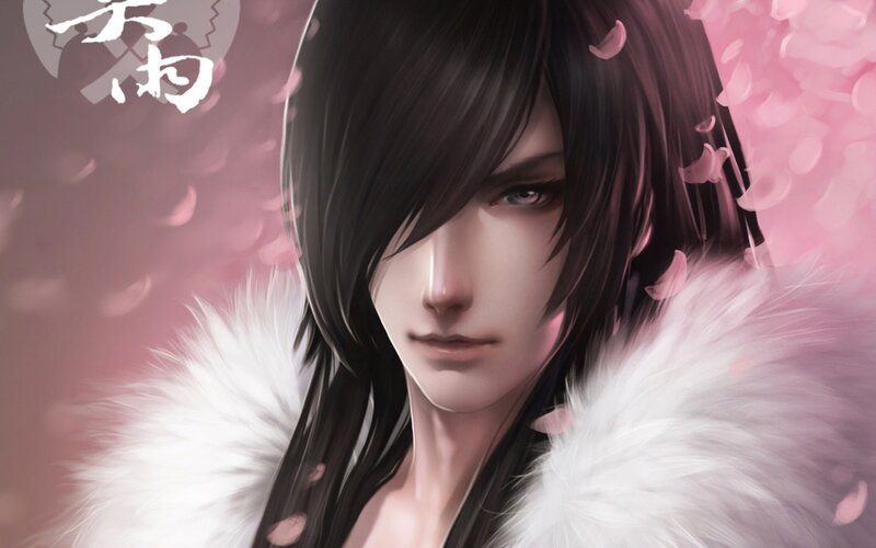 Anime Character with Fur Collar