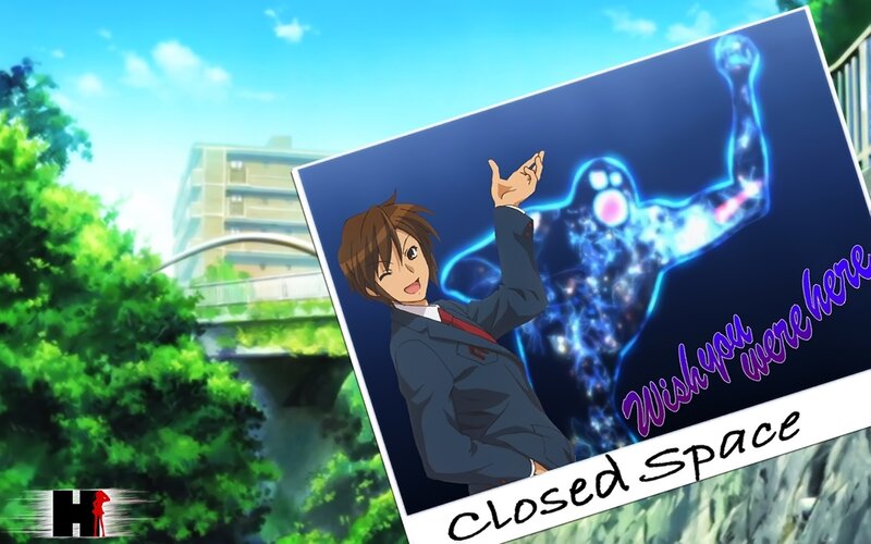 Anime Character with Ghost — Blue