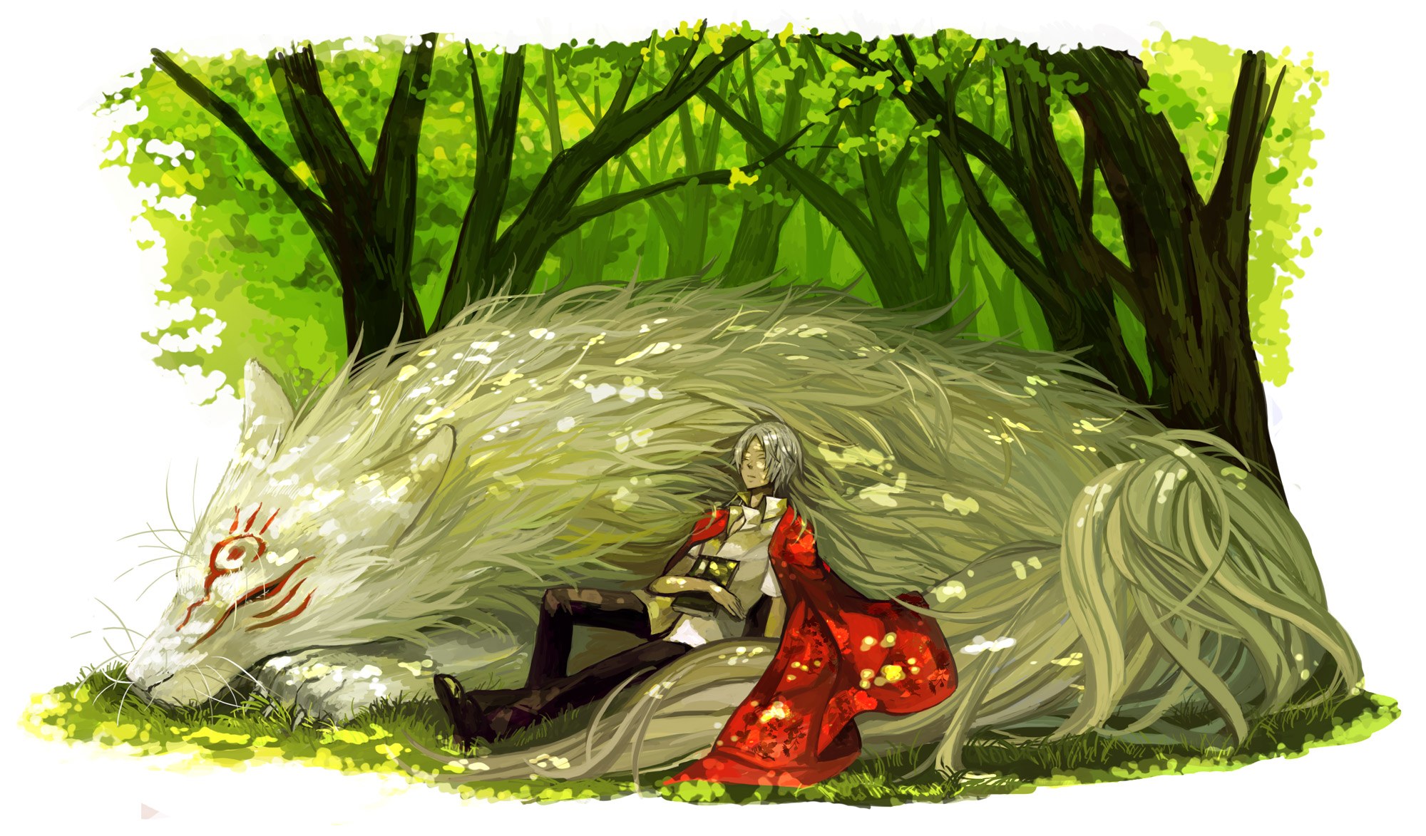 Anime character with giant fox