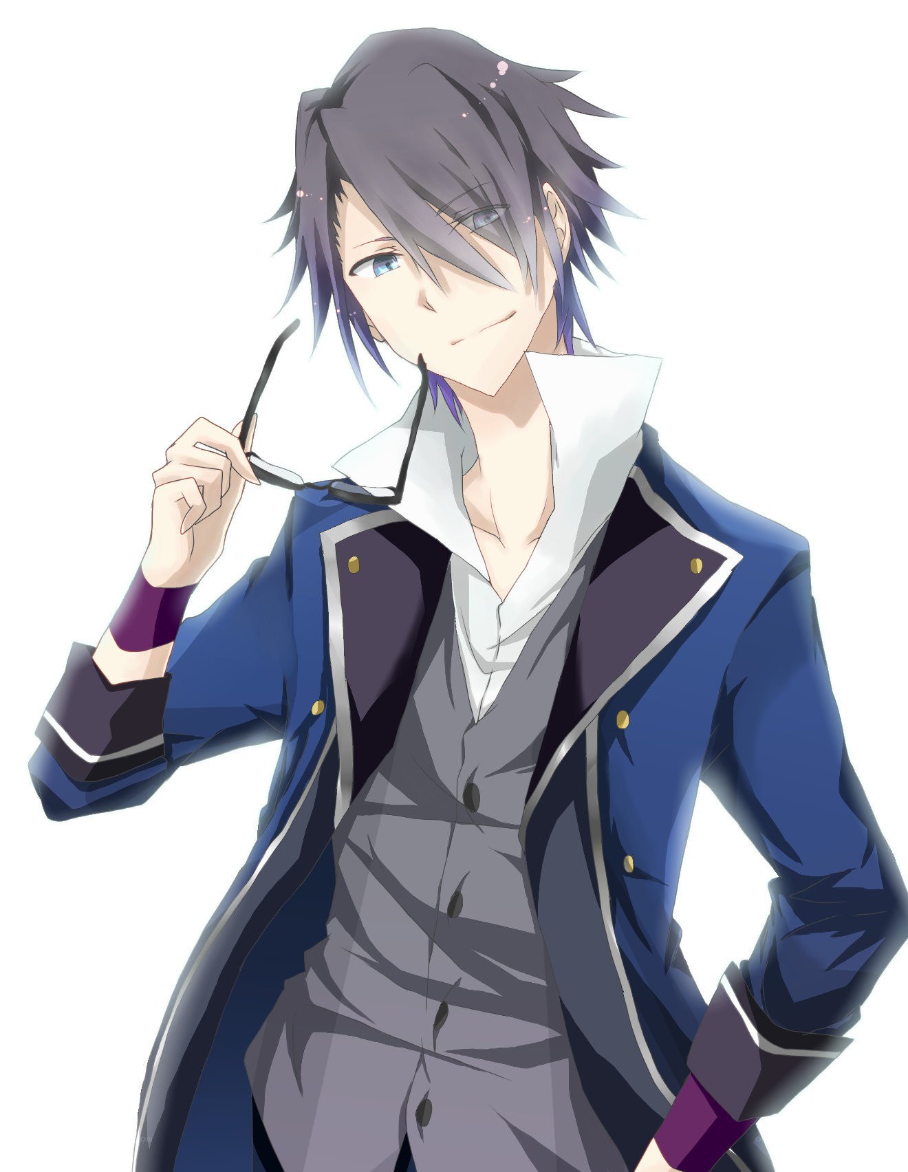 anime character with glasses