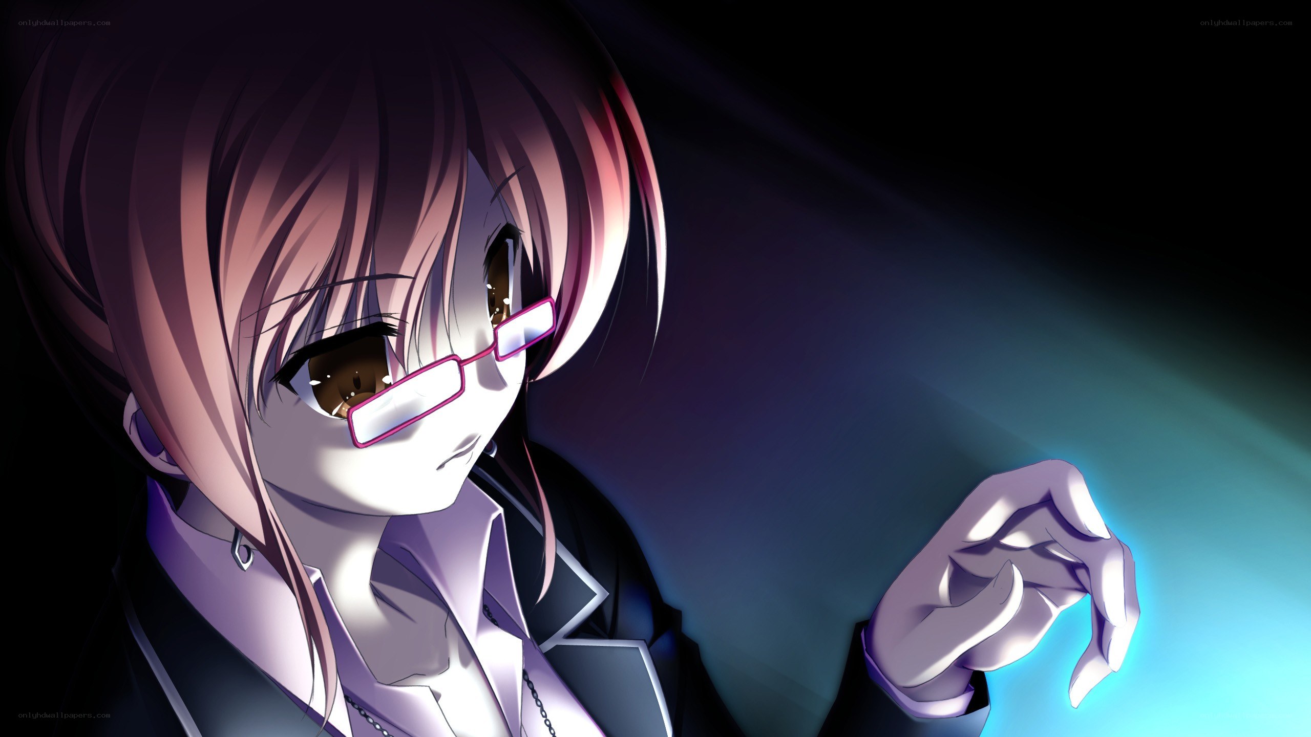 anime character with glasses