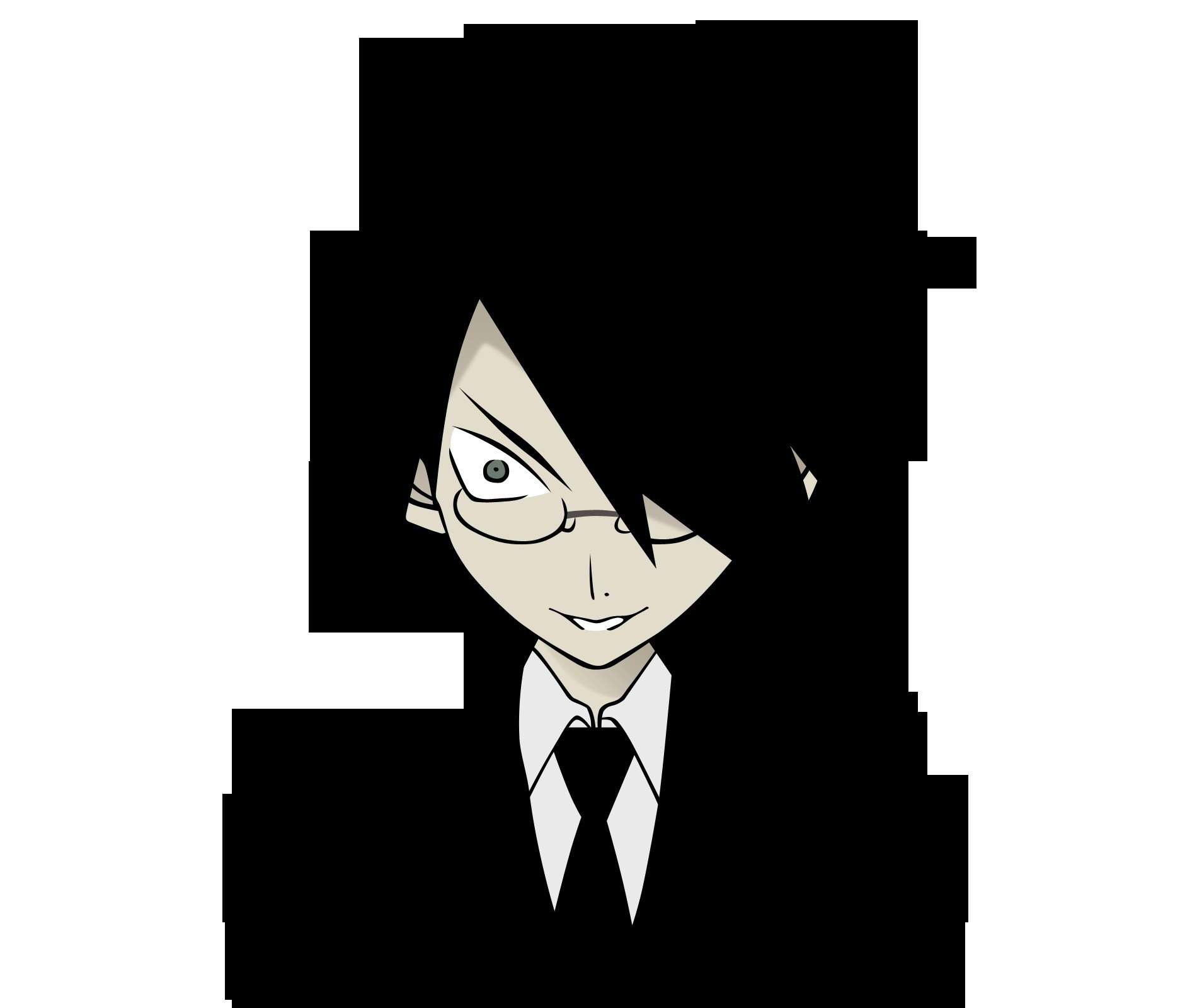 anime character with glasses