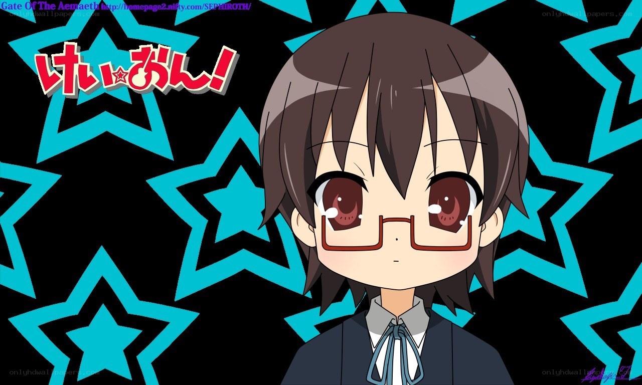 Anime character with glasses