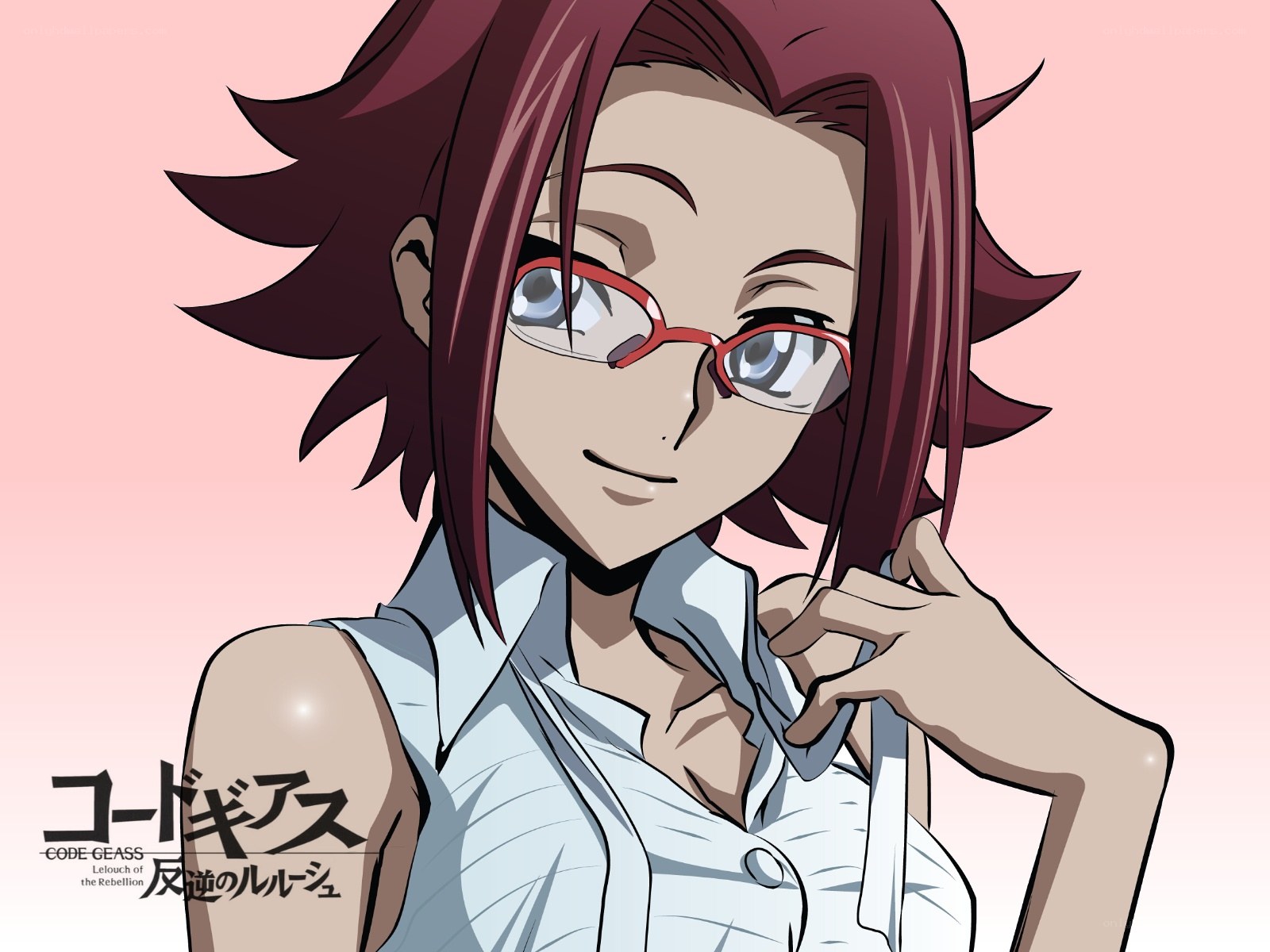 Anime character with glasses